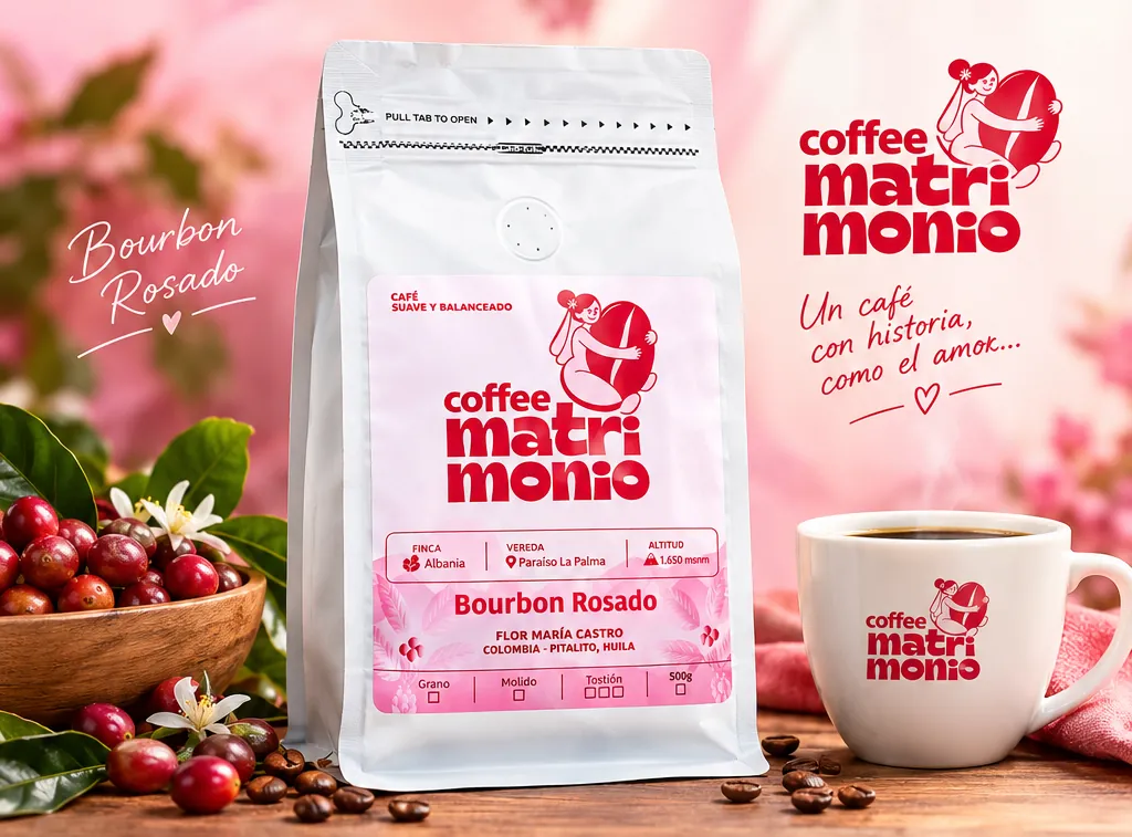 Café Bourbon Rosado de Café el Matrimonio