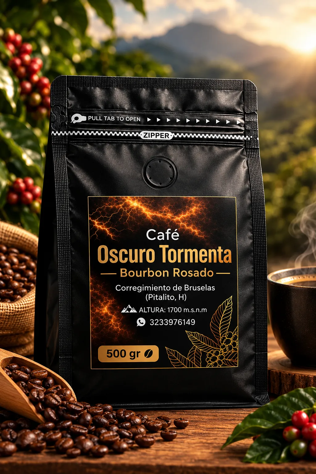 Café Bourbon Rosado de Oscuro Tormenta