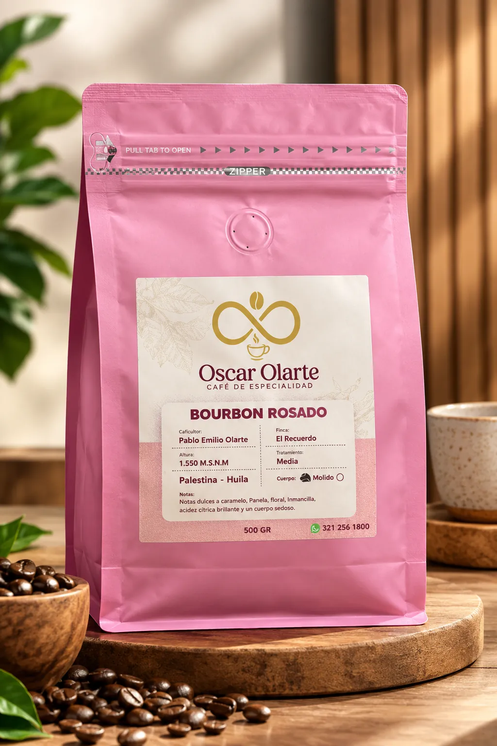 Café Bourbon Rosado de Oscar Olarte café de especialidad