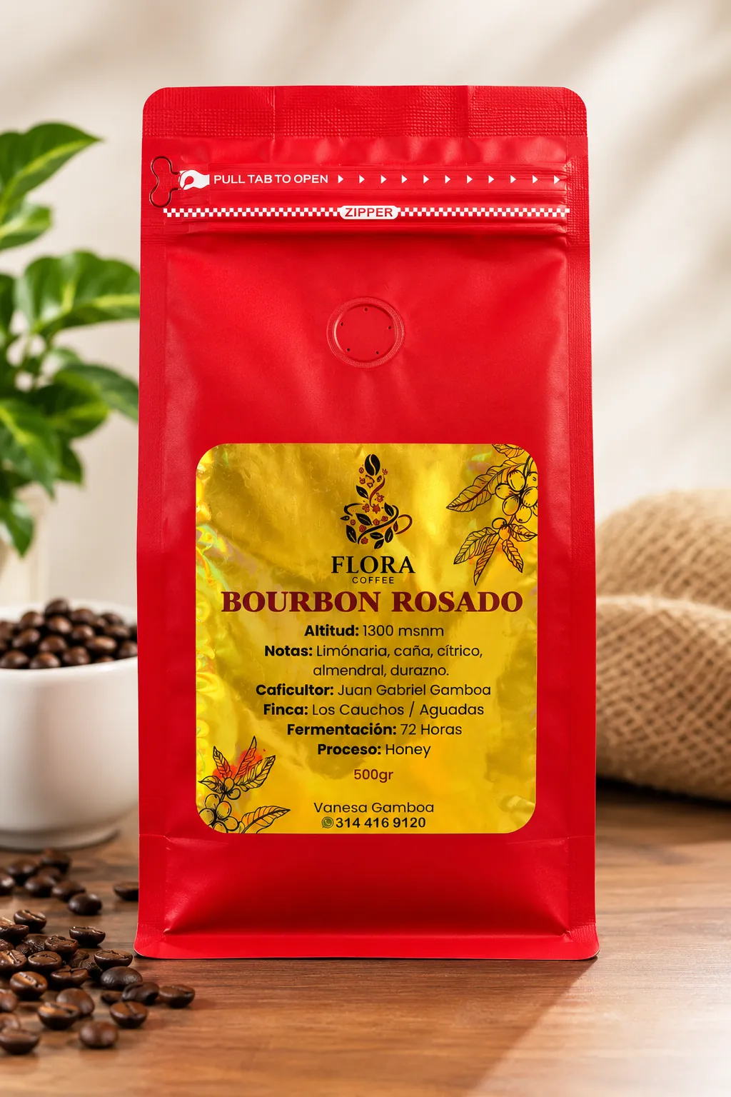 Café Bourbon Rosado de Flora Coffee