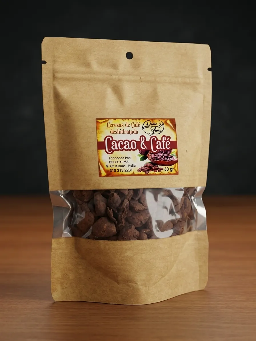 Snacks de cáscaras de café de Dulce Yuma